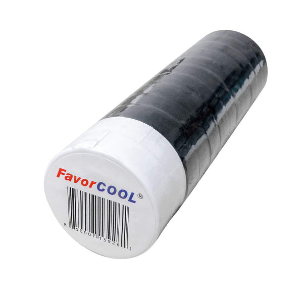 FAVORCOOL PVC Multipurpose Electrical Tape, Insulation Tape, 12 pcs/Package, 0.75" x10 Yards, Black and White Random Assortation, Waterproof, Fire Retardant, Indoor