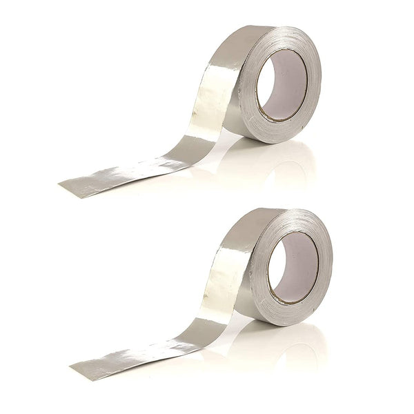 Aluminum Tape/Aluminum Foil Tape - Professional/Contractor Grade - 1.9 inch x 90 feet (3.4 mil), Various Pack Bundles Available, Perfect for HVAC, Duct, Pipe, Insulation and More (2or3)